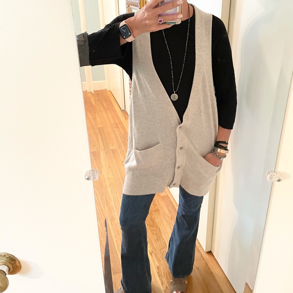7 For All Man Kind Cashmere Vest View 5